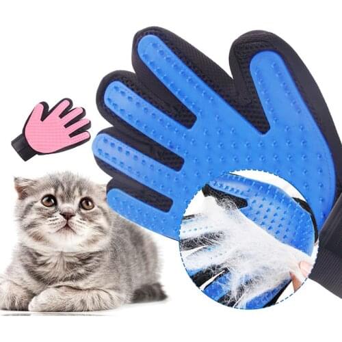 New Pet Supplies Rubber Cat Grooming/Hair Removal Gloves Dog Hair Cleaning Comb Puppy Dog Accessories Cat Brush Pet Glove