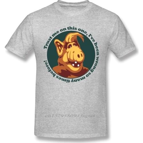 Casual Alf Guru T Shirt High Quality Man Summer Streetwear Tee O-neck Plus Size T-shirt Christmas Gift Tshirt Cotton Fabric