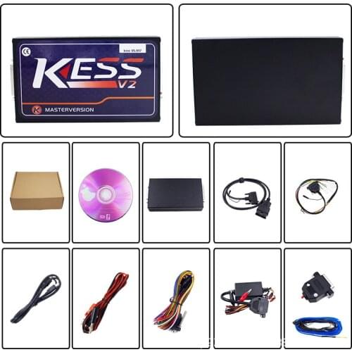 Green Board KESS V2 V5.017 ECU OBD2 Programming Tool To Read and Write No Token Limit Car Detector