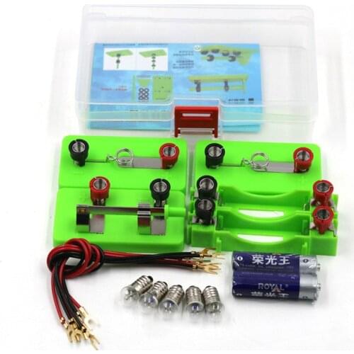 Elementary school science wire small lamp holder light bulb battery box physical experiment equipment simple circuit experiment