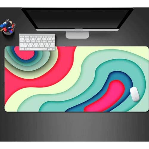 Advanced Color Abstract Mouse Pad Best-Selling Custom Natural Rubber Non-Slip Pad Unique Creative Office Computer Table Mat