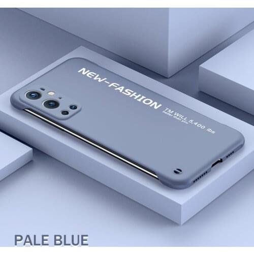 For One Plus 9 Pro 8 Pro 8T 7 8 Shockproof Ultra Thin Case Cover Frameless Hard PC Phone Case Rimless Camera Protection Bumper