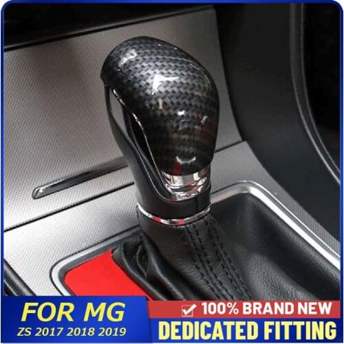 For MG ZS 2017 2018 2019 ABS Material Car Gear Covers Case Automatic Gear Shift Knob Cover Stickers Auto Parts