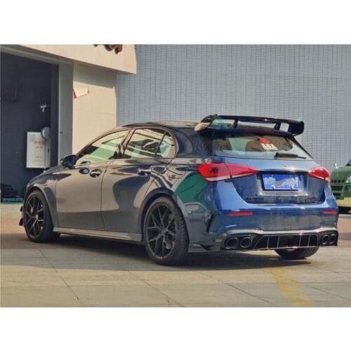 Suit For a Benz A45s Carbon Fiber W177 A35 Paktechz Front Shovel Rear Lip Cover Tail