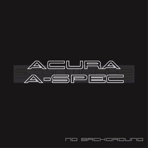 For 2Pcs/Pair ACURA A- spec Decal Sticker TSX RDX MDX TL RSX TLX vtec Acura O Pair Car Styling