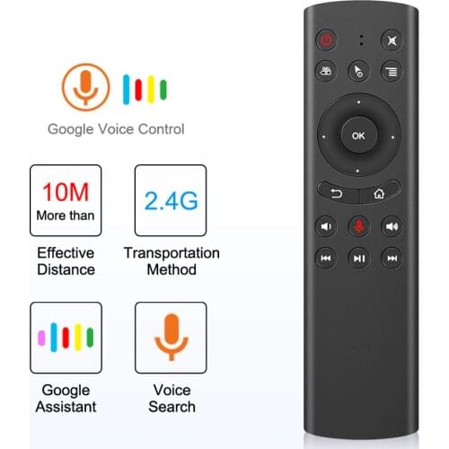 G20S Voice Remote Control 2.4G Wireless Air Mouse with IR Universal Mini Keyboard Sensing Remote Control For Android TV Box PC