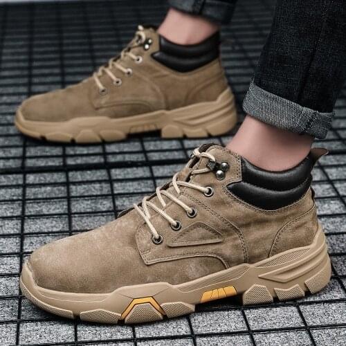 HIKDOOER Men's Leather Sneakers