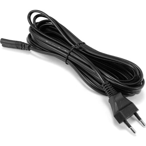 100pcs Laptop Power Cable IEC C7 Cable 5m EU Power Cord For Samsung Monitor LG TV Sony PS 3 4 XBOX One Battery Charger Printer