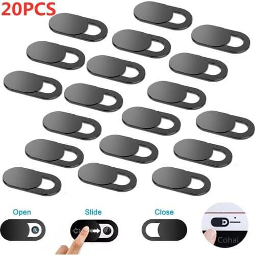 Webcam Cover Shutter Magnet Slider Plastic Camera Cover For Pad Tablet Web Laptop PC Camera Mobile Phone Lenses Privacy Sticker