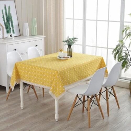 Linen printed tablecloth tablecloth restaurant living room party home decoration cloth decoration change home decoration style