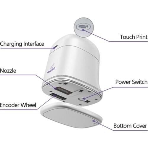 Little Touch Print Mini Color Date Printing Machine No Keys Used By APP Fast Code Text Label Logo ID Card Inkjet Printer