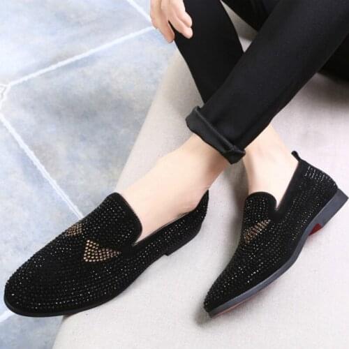 Men Casual shoes breathable Loafers Office Shoes For Men Driving Moccasins Comfortable Slip on Fashion Personality Shoes D7-25