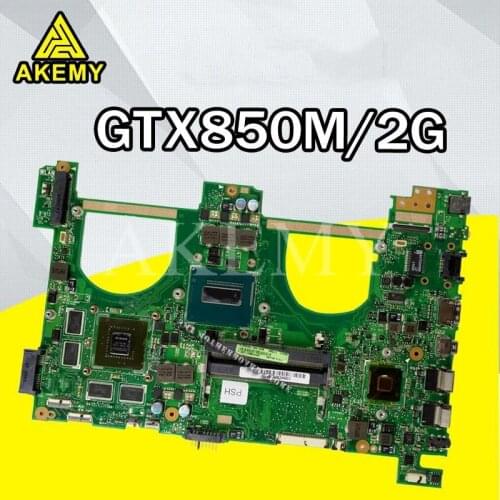 N550JK motherboard REV:2.0 for laptop For Asus N550JK N550JV Q550JV G550JK N550J Tests Original motherboard I7-GTX850M