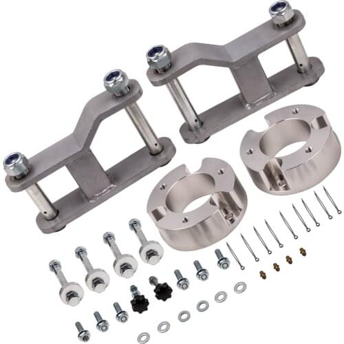 Front Shock Spacers Rear Extended 2" Inch Shackles For Nissan Navara D40 05-15