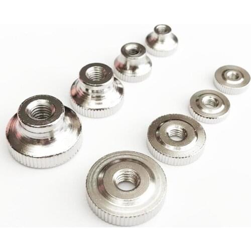 5pcs Steel Adjust Leveling Knurled Toolless Thumb Nut 3D Printer Spring Loaded Heated Bed Curtain Wall Tighten Thumbnut DIY