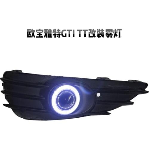 Eosuns Cob Angel Eye Led Daytime Running Light Drl + Fog Light + Projector Lens + Fog Lamp Cover for Opel Astra h Gti Tt Gtc