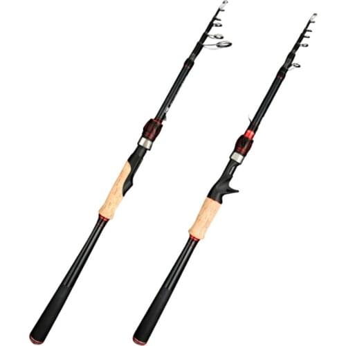 2.1m—3.0m bait telescopic fishing rod rotating ultra-light carbon carp fishing rod portable fishing tackle fishing rod
