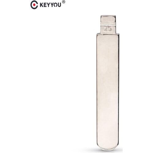 KEYYOU 10x Universal HON66 fl key Flip Blank key Blade 25# HON66FH for Accord(2.4/3.0) Fit City New Odyssey for KD remotes