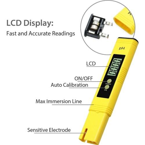 High Accuracy LCD Digital PH Value Meter + TDS Water Meter Water Quality Tester For Testing Drinking Water Aquariums Fast New