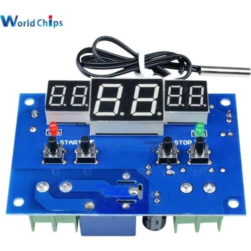 W1401 Thermostat Intelligent Digital Led Display Module Thermostat Temperature Controller Module NTC Sensor Module W1401 DC 24V
