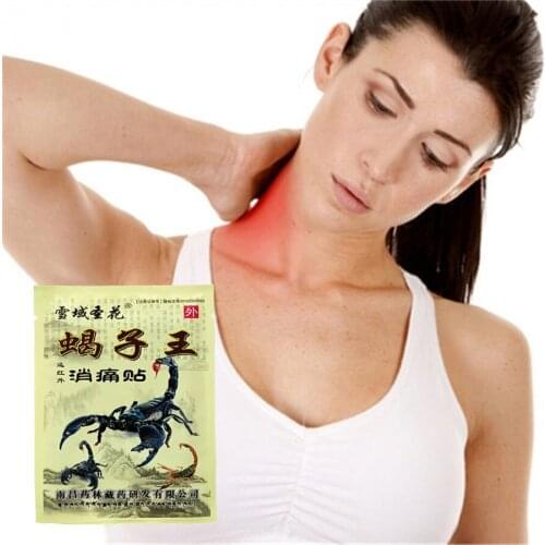 32Pcs/4Bags Emperor scorpion Venom Analgesic Plaster Orthopedic Pain relief plasters Medical Muscle Body Joint pain relief patc