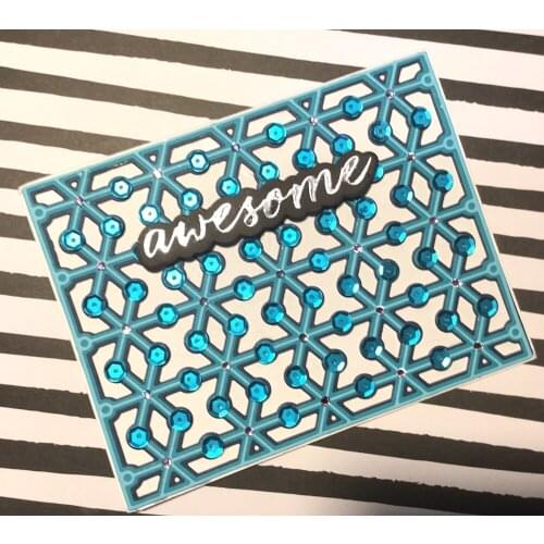 AlinaCraft METAL CUTTING DIES outline words awesome shadow alphabet Scrapbook paper craft card album knife blade punch stencil