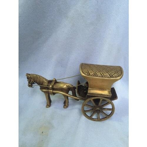 Carro de colección antigua Coche de guerra de maras de cobre puro