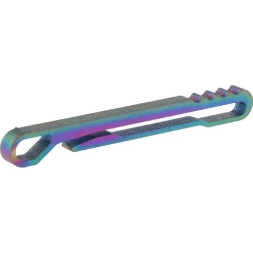 Titanium Alloy Key Ring Belt Clip Quick Draw Keychain Hanging Buckle Corkscrew A0KA