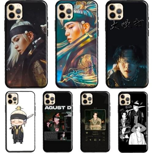 Agust D Suga King Kpop Phone Case For iPhone 11 Pro Max XS XR X 12 Mini SE 2020 6S 7 8 Plus 12 Pro Max Cover