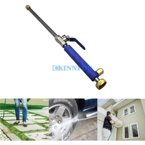 DHL 100PCS 19 Inch Best High Pressure Power Washer Spray Nozzle Water Hose Wand Attachment (Color: Silver)