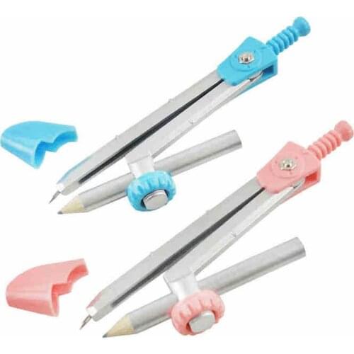 DL DL/ force 8613 compass with pencil / Color cartoon compass Pupil drawing tools