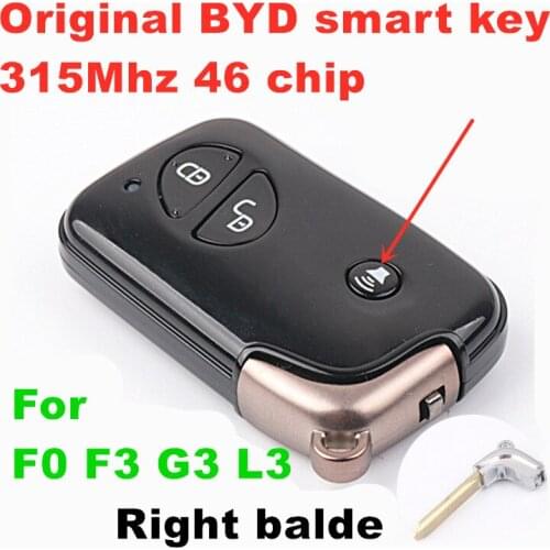 For Original BYD smart key 315Mhz 46 chip keyless go support all keys lost
