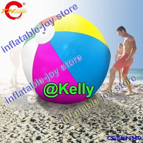 Free air shipping giant inflatable beach football, colorful inflatable beach ball for children and adult, summer water partyball