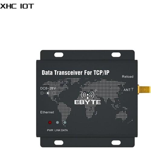 SX1262 Super LoRa Ethernet RJ45 Interface RSSI LBT 30dBm Relay Wireless Transceiver Serial Port Server E90-DTU(400SL30-ETH)