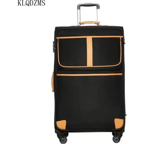 KLQDZMS Classic luggage retro tralley suitcase bag Universal wheel travel password box 20" 22" 24"26"28"inch rolling luggage