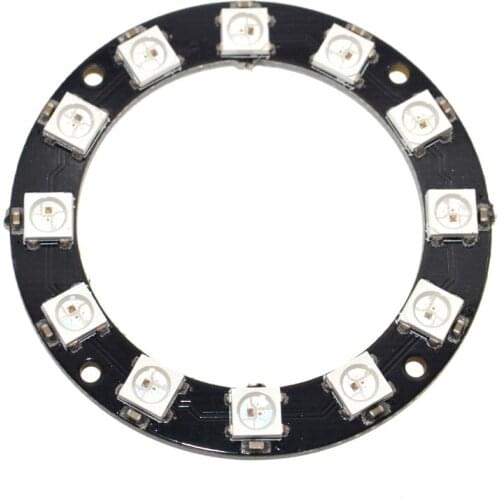RGB LED Ring 12 Bits LEDs WS2812 5050 RGB LED Ring Lamp Light with Integrated Drivers