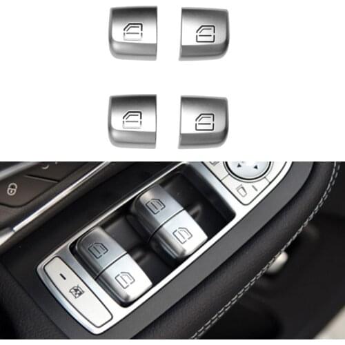 ABS Car Window Lift Switch Button Cover for Mercedes Benz C Class W205 GLC Class W253 C200 2015-2021 Car Interior Accessories