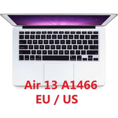 Soft for Macbook Air 13 A1466 Keyboard Cover US EU Silicon Waterproof For Macbook Air 13 keyboard Laptop Skin Protector