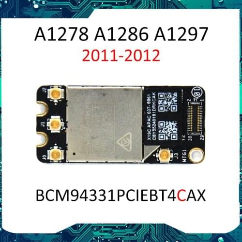 Laptop Wifi Airport Card for Macbook Pro A1286 Wifi Card 2011 2012 Year BCM94331PCIEBT4CAX EMC 2417 2563 2556