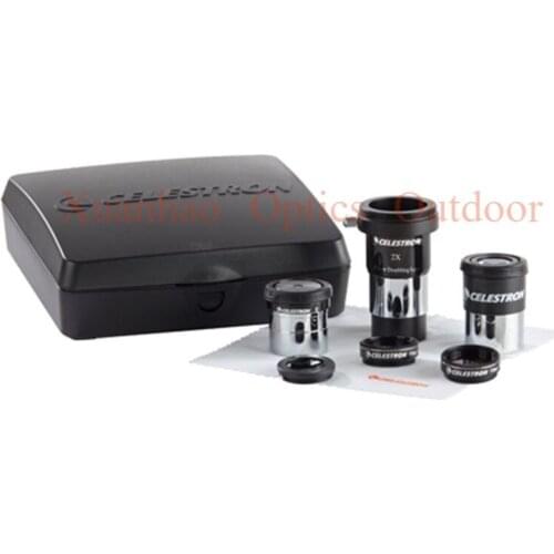 Celestron Kit 15mm Eyepiece 6mm Plossl 2x Barlow Lens W/T small eyepiece set accessories extender Barlow lens planetary filter