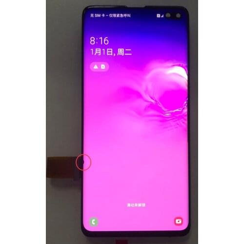Original used lcd Defect With only point For Samsung Galaxy S10 Plus LCD Screen G975 G975F Assembly For Samsung s10 plus Display