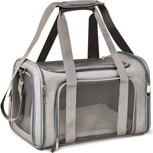 Pet Travel Cat Carriers for Small Medium Cats Dogs Dog Carrier Bag Soft Sided Collapsible Portable Crates with Breathable Mesh