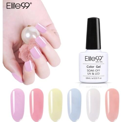 Elite99 Jelly UV Gel Nail Polish Soak Off Translucent Gel For Nail Art Manicure Vernis Semi Permanent Nude Nails Gel Varnish