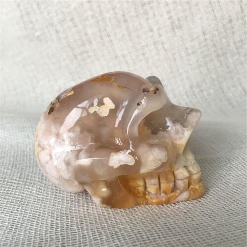 Natural cherry blossom agate quartz crystal for sale Stones and crystals home decoration decorative crystal skulls