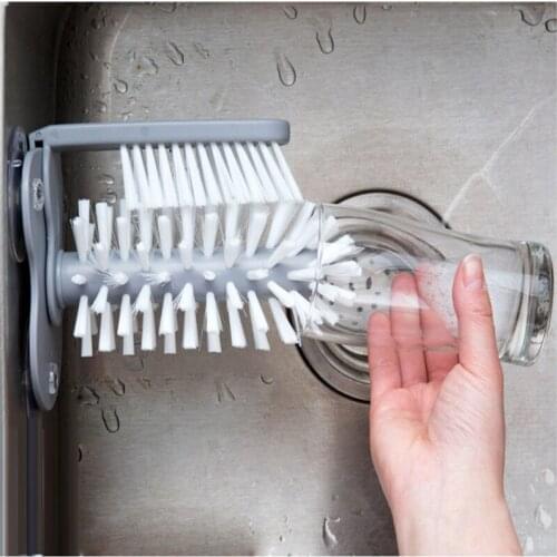 Cup Washing Magic Hair Brush Convenient Useful Gadget For Kitchen And Home Clean Tablewares Innoval Items Household Accessories