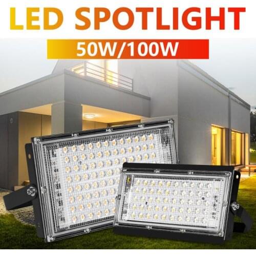 50W 100W Foco Led Street Lights Outdoor Spotlight Led Projector Flood Light Wall Streetlight AC 180-240V Waterproof IP65