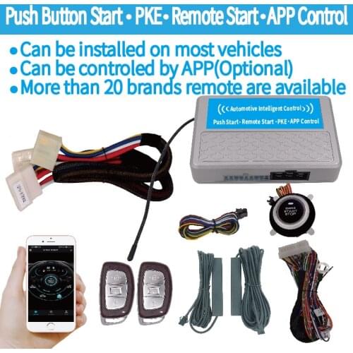 Push start keyless entry Remote engine Start for KIA motor 4G or 2G smart phone APP control vehicle module is optional
