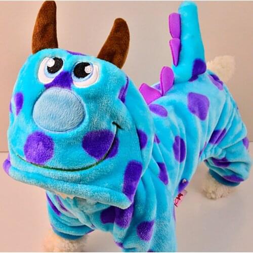 Winter Pet Dog Jumpsuit Clothes Coral Fleece Hoodie Jacket Coat Cute Puppy Cat Overall Pajamas for Small Large Dogs Cat Clothing