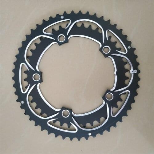 Road Bicycle Sprocket Folding Bike 130 BCD 52T 42T Chainring Chain Wheel Double Crown Chainwheel Alloy Crankset 7/8/9/10 Speed
