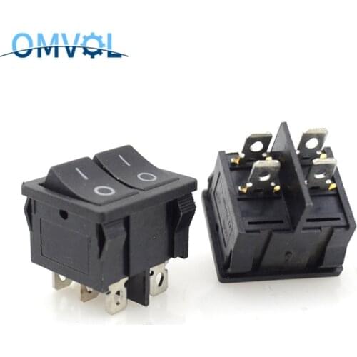 1PCS rocker switch boat switch double switch 4pin/6pins